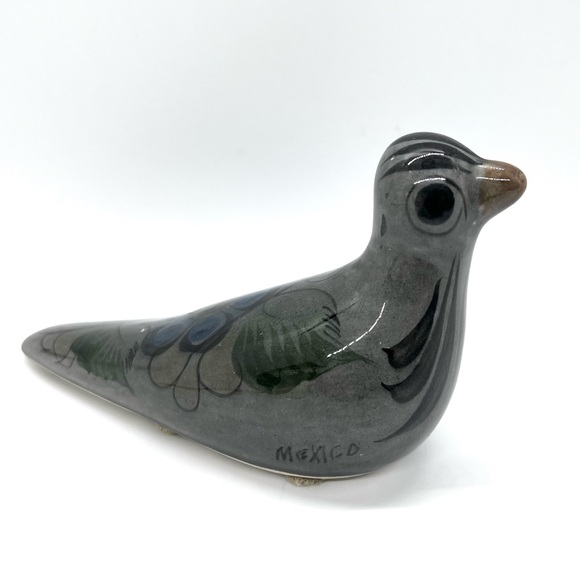 Vintage Mexican Folk Art Pottery Tonala Bird - Picture 5 of 13